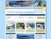 Tablet Screenshot of in-santorini.com